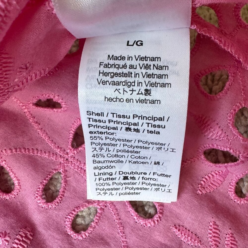 J. Crew Puff-Sleeve Popover Top in Eyelet NWT - Picture 7 of 8